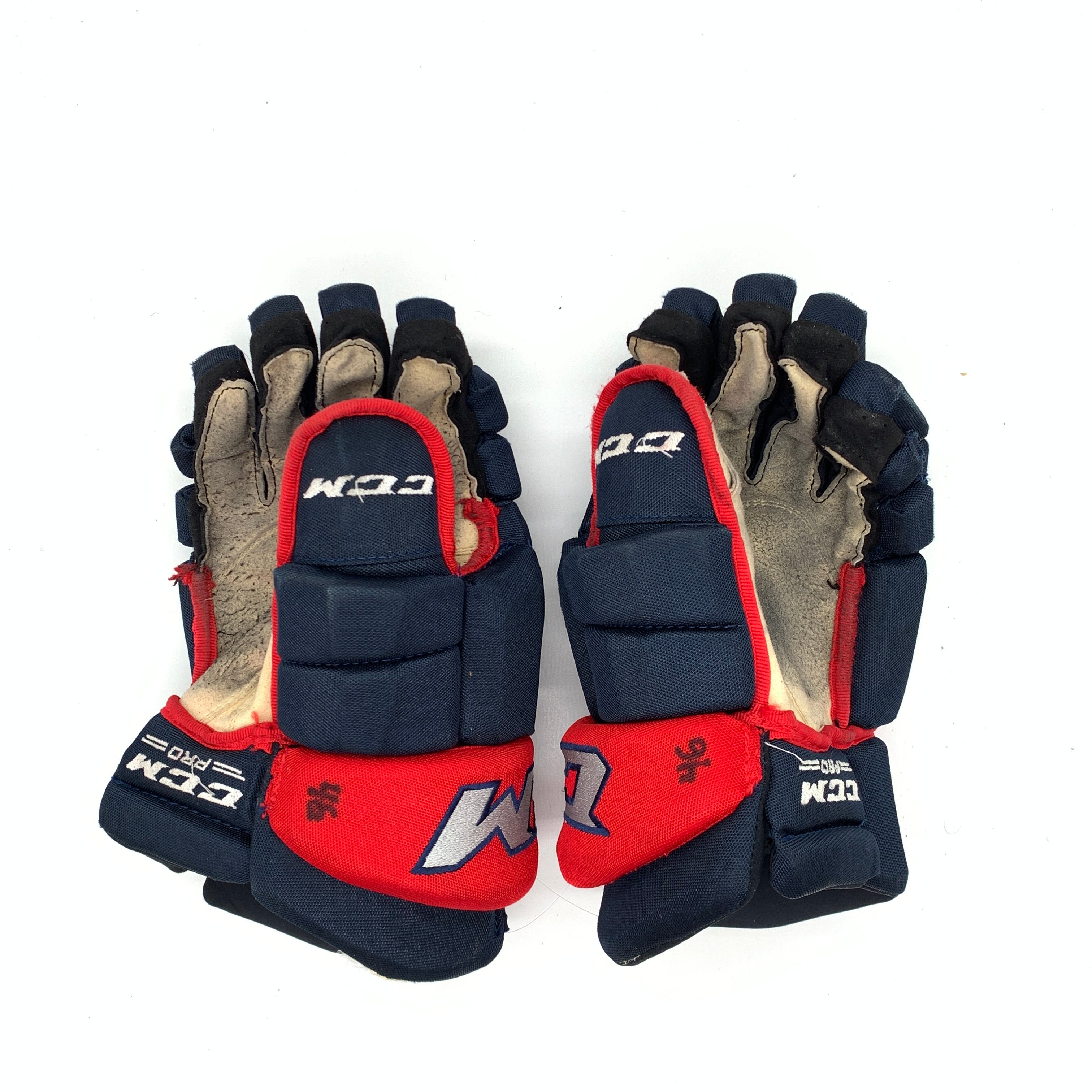 CCM HGTK - Gants Pro Stock d'occasion (bleu marine/rouge)